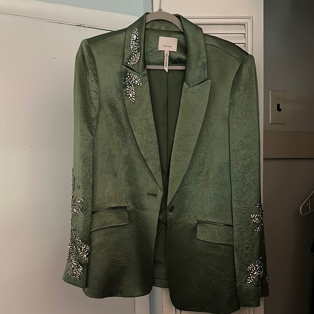 Cinq a Sept Green Blazer Professional Suit Jacket
